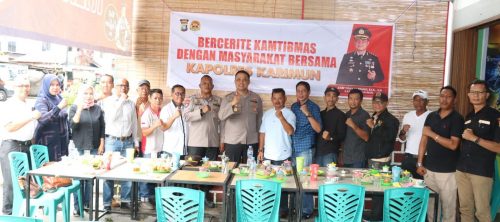 Kapolres Karimun AKBP Tony Pantano, S.I.K, S.H. menggelar program kreatif yaitu “bercerita kamtibmas dengan masyarakat