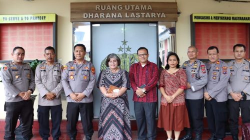 Panitia Natal dan Pesta Paduan Suara Gerejawi (Pespawari) Kabupaten Serdang Bedagai (Sergai) Audiensi ke Polres Tebing Tinggi